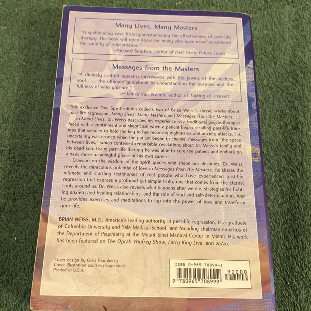 “Many Lives, Many Masters” 2002 Paperback - Picture 2 of 2